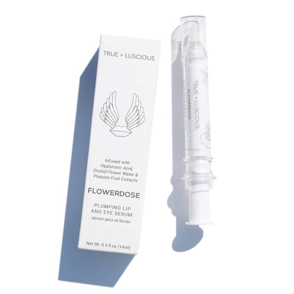 TRUE + LUSCIOUS FLOWERDOSE Plumping Lip and Eye Serum